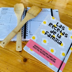 Libro cuaderno de recetas para guardar las recetas familiares
