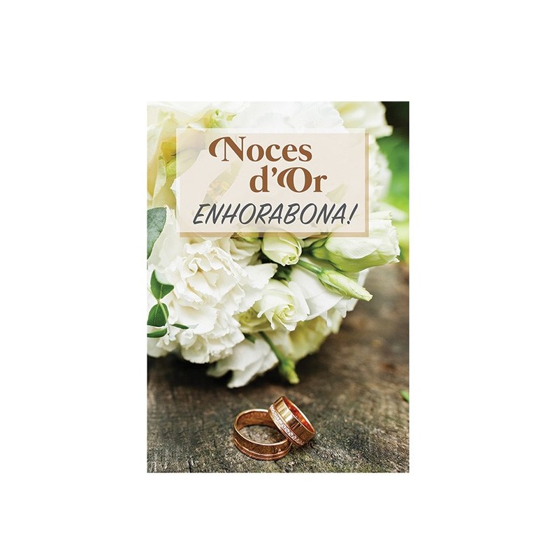 Targeta per a Noces d'Or