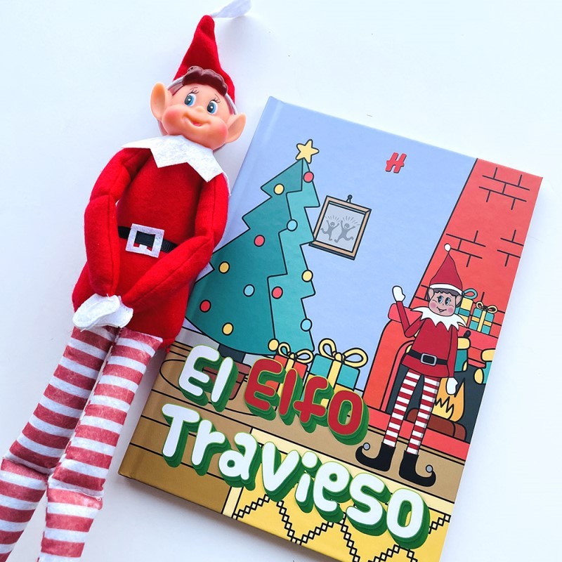 Libro y muñeco Elfo travieso